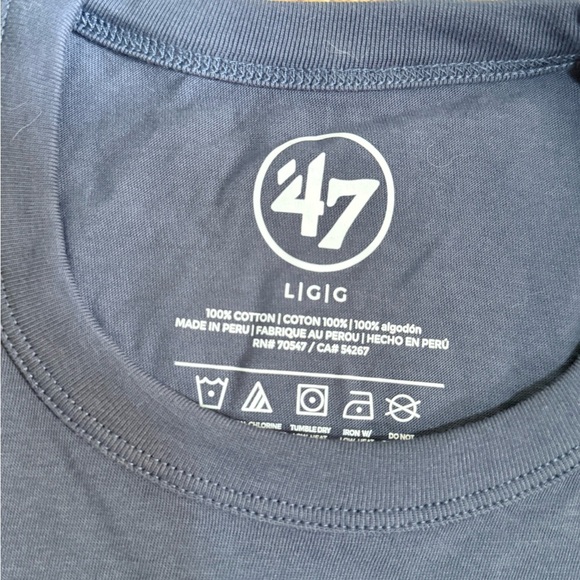 47 Seattle Seahawks Navy Blue T-Shirt, BNWT size large - Picture 3 of 5